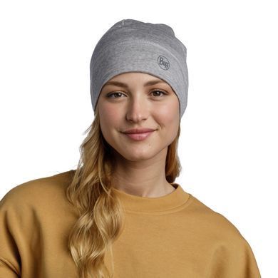 Шапка Buff Merino Lightyweight Beaney Solid Light Grey (BU 113013.933.10.00)