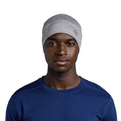 Шапка Buff Merino Lightyweight Beaney Solid Light Grey (BU 113013.933.10.00)