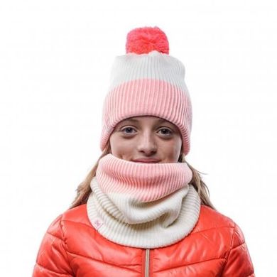 Шапка детская (8-12) Buff Junior Knitted & Polar Hat Audny, Fog (BU 117837.016.10.00)