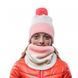 Шапка детская (8-12) Buff Junior Knitted & Polar Hat Audny, Fog (BU 117837.016.10.00)