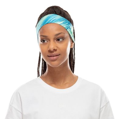 Повязка на голову Buff Coolnet UV+ Slim Headband, Pixeline Lime (BU 125518.801.10.00)