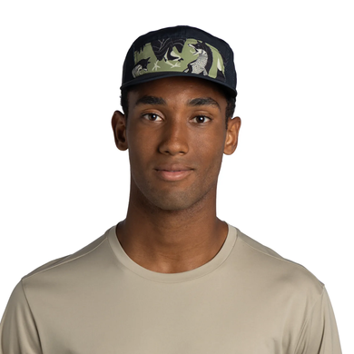 Кепка Buff 5 Panel Go Cap, Rub Chomp Black, L/XL (BU 138044.999.30.00)
