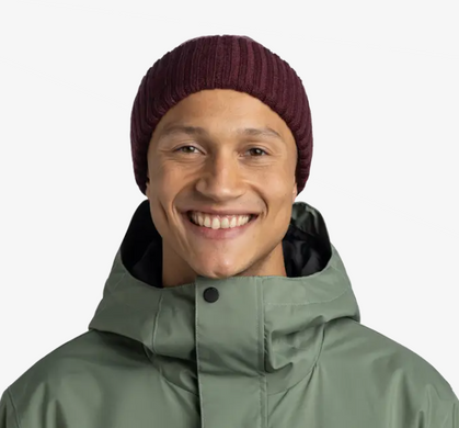 Шапка Buff Knitted Beanie Erviny, Maroon (BU 136681.632.10.00)