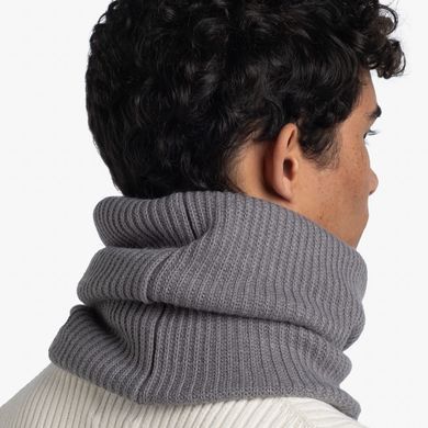 Шарф-труба Buff Knitted&Fleece Neckwarmer Rutger, Grey Heather (BU 129695.938.10.00)