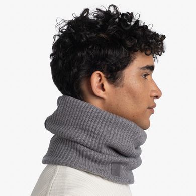 Шарф-труба Buff Knitted&Fleece Neckwarmer Rutger, Grey Heather (BU 129695.938.10.00)