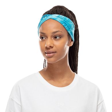 Повязка на голову Buff Coolnet UV+ Tapered Headband, Pixeline Turquoise (BU 125652.789.10.00)