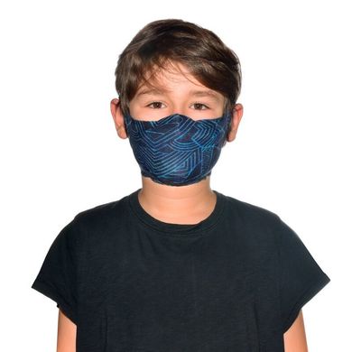 Маска детская (8-12) Buff Kids Filter Mask, Kasai Night Blue (BU 126642.779.10.00)